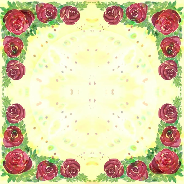 Fondo de pantalla abstracto con motivos florales . — Foto de Stock