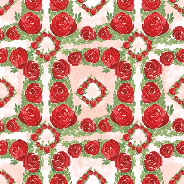 Abstract wallpaper with floral motifs.  Seamless pattern. Wallpaper. — Stock Photo, Image