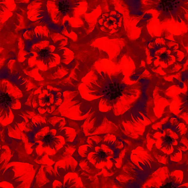 Fondo de pantalla abstracto con motivos florales. Patrón sin costuras. Fondos de pantalla . —  Fotos de Stock