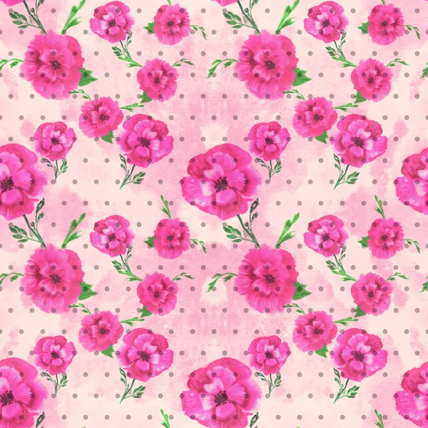 Abstracte wallpaper met bloemmotieven. Naadloze patroon. Behang. — Stockfoto