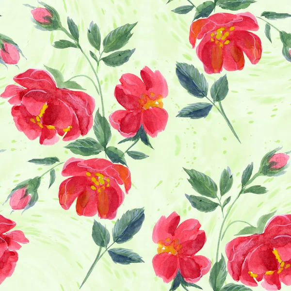 Flowers. Abstract wallpaper with floral motifs.  Seamless pattern. Wallpaper. — Stock Photo, Image