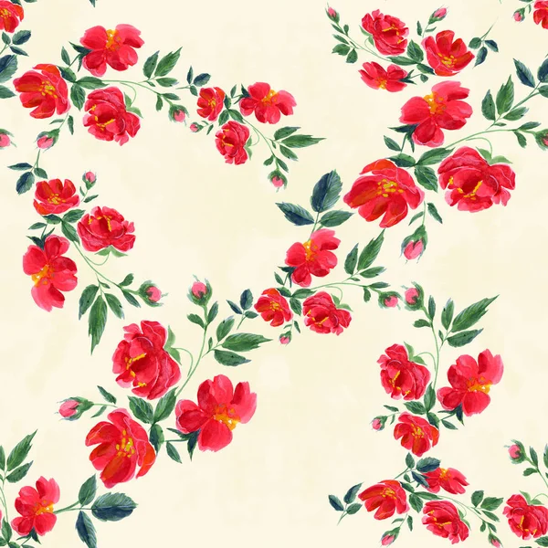 Bloemen. Abstracte wallpaper met bloemmotieven. Naadloze patroon. Behang. — Stockfoto