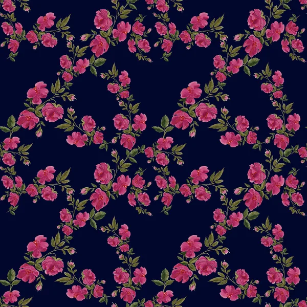 Flores. Fondo de pantalla abstracto con motivos florales. Patrón sin costuras. Fondos de pantalla . — Foto de Stock