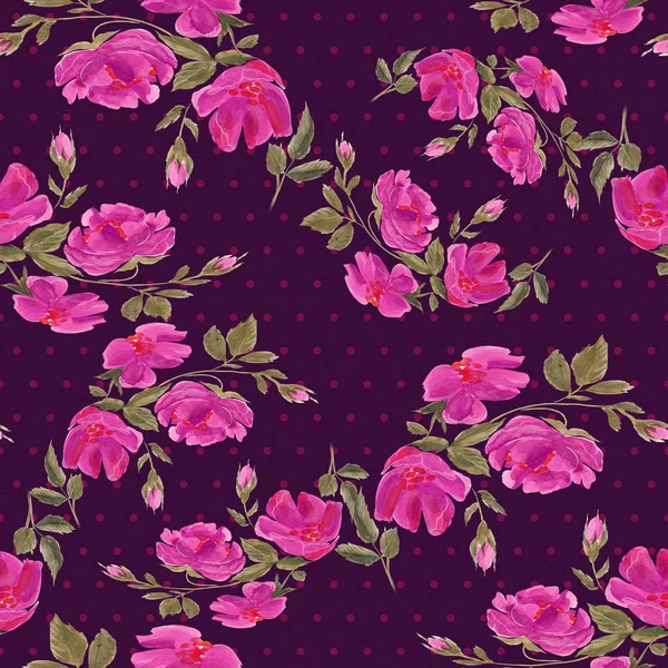 Bloemen. Abstracte wallpaper met bloemmotieven. Naadloze patroon. Behang. — Stockfoto