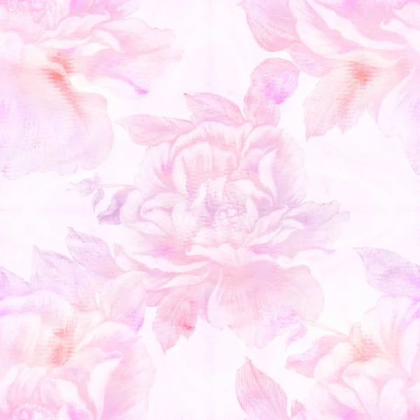 Flores de peón. Fondo de pantalla abstracto con motivos florales. Fondo de pantalla. Patrón sin costura . —  Fotos de Stock