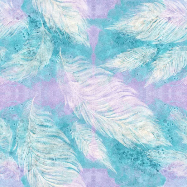 Feathers. Decorative composition.Seamless pattern. Decorative composition. — Stock Photo, Image