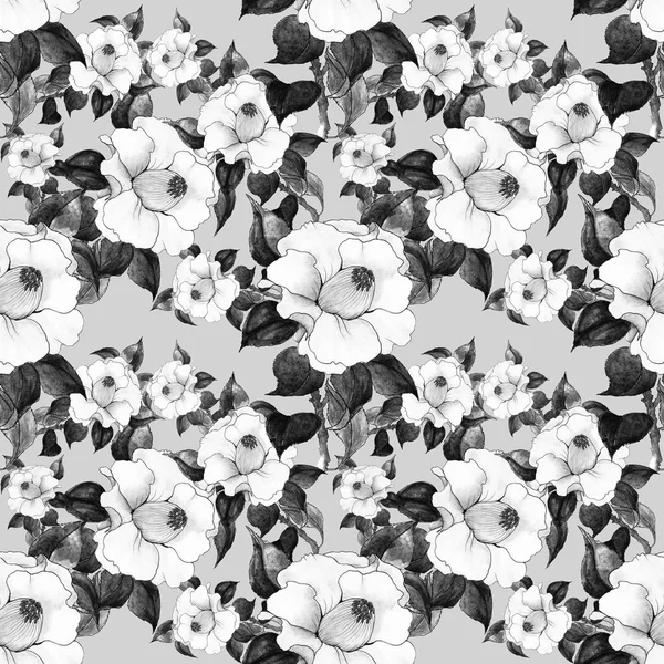 Fond sans couture. Collage de fleurs . — Photo