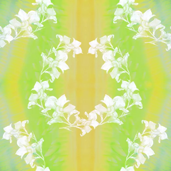 Gladiolus Kwiaty Tle Akwareli Tapeta Abstrakcyjna Motywami Kwiatowymi Płynny Wzór — Zdjęcie stockowe