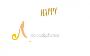 Yeni Yılınız Kutlu Olsun. Yazı animasyonu