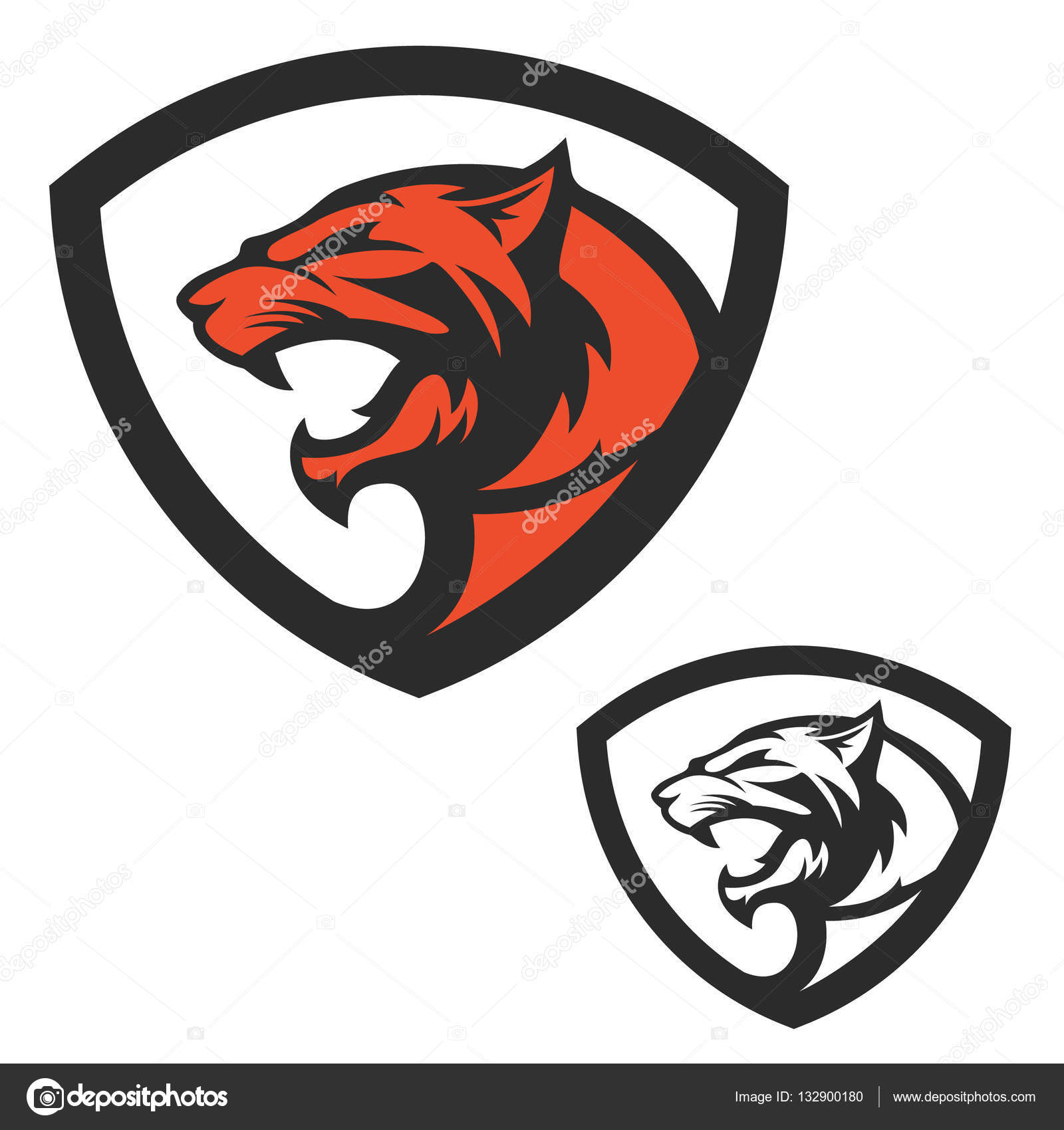 Shield emblem template with puma head. Design elements for logo, Stock  Vector Image by ©art-l@i.ua #132900180