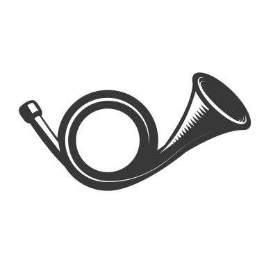Beyaz arka plan üzerinde izole vintage sinyal horn. Tasarım öğesi