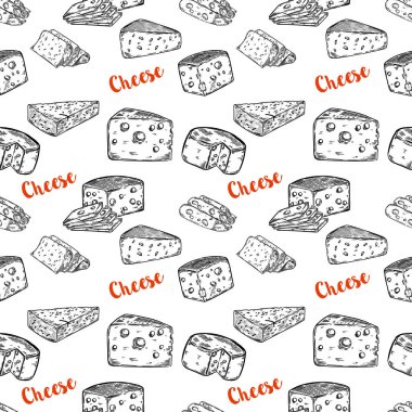 Dikişsiz desen peynir resimler. Tasarım öğesi için p