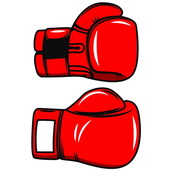 Gants de boxe isolés sur fond blanc. Élément de conception pour p — Image vectorielle
