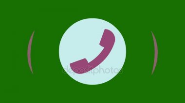 Telefon zil simgesini animasyon. Animasyon arama simgesi