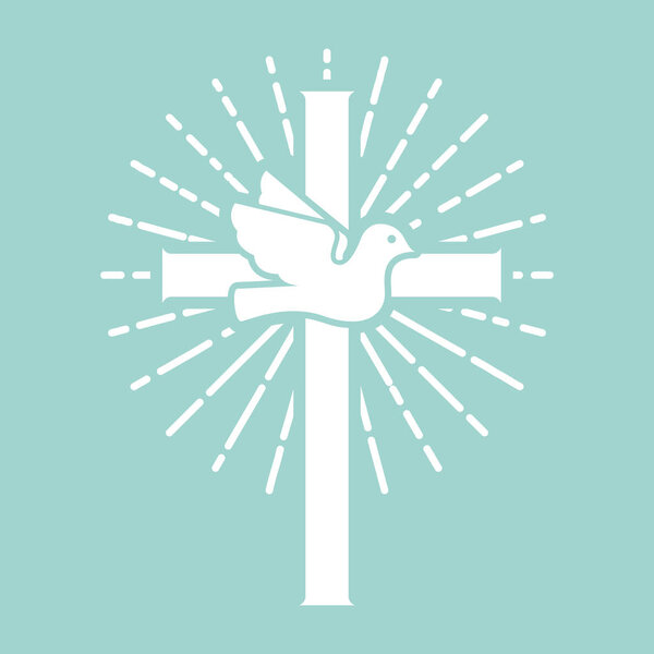 Кристиан крест с голубем. Религиозный знак
. 