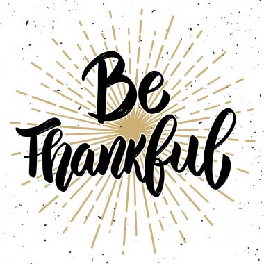 Şükret. El yazı çekilmiş. 