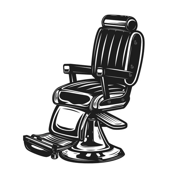 Barber chair isolated on white background. — Stock Vector