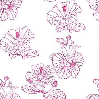 vektör sorunsuz çiçek desenli boyalı çiçek, kumaş, kağıt