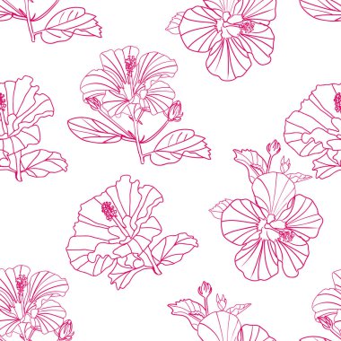 vektör sorunsuz çiçek desenli boyalı çiçek, kumaş, kağıt