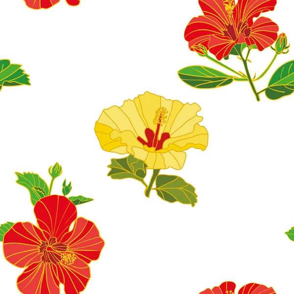 vektör sorunsuz çiçek desenli boyalı çiçek, kumaş, kağıt