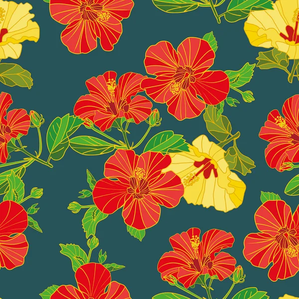 vektör sorunsuz çiçek desenli boyalı çiçek, kumaş, kağıt