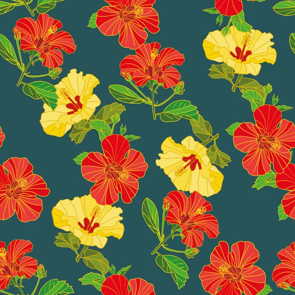 vektör sorunsuz çiçek desenli boyalı çiçek, kumaş, kağıt