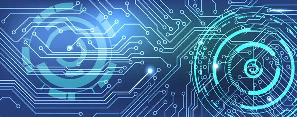 Vektör devre kartı arka plan teknolojisi, illüstrasyon