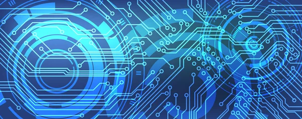 Vektör devre kartı arka plan teknolojisi, illüstrasyon