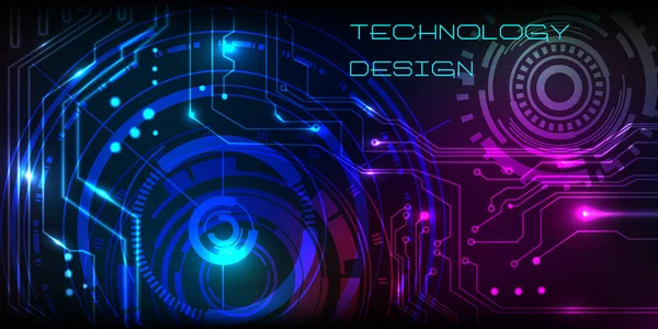 Circuito vectorial Tecnología de fondo de placa, ilustración — Archivo Imágenes Vectoriales