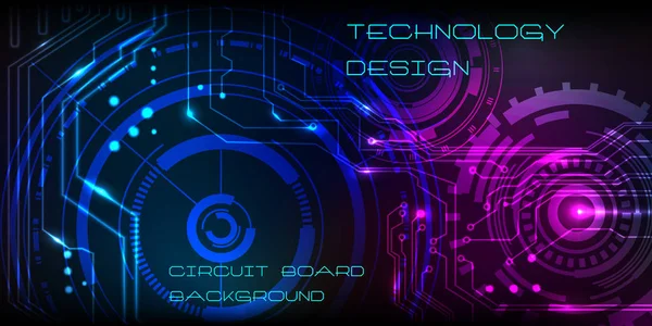 Circuito vetorial Tecnologia de fundo da placa, ilustração —  Vetores de Stock