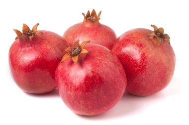 dört nar beyaz bir arka plan üzerinde izole