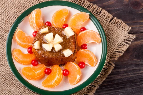 Étel, a mandarin, ezerkétszázhatvan asztalon — Stock Fotó