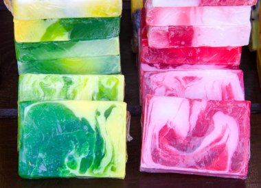 sayaç piyasada el yapımı Sabun yakın çekim