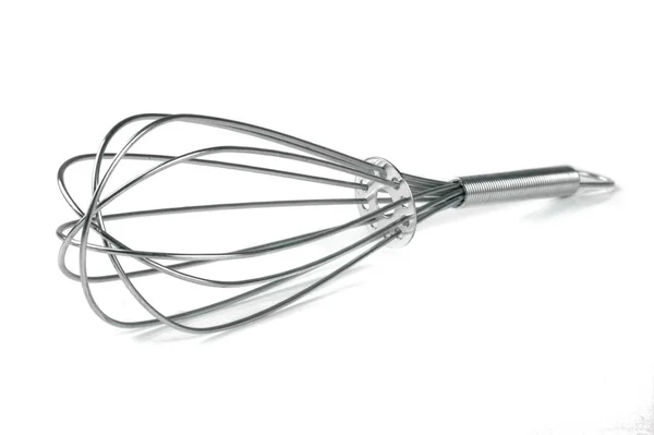 Metal whisk for whipping isolated on white background — Stock Photo, Image