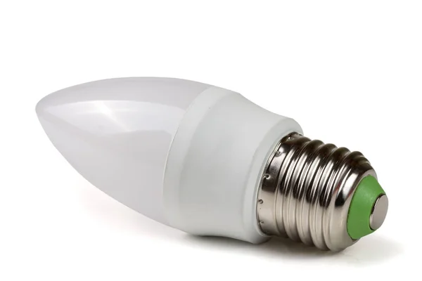 Ampoule led isolée sur fond blanc — Photo