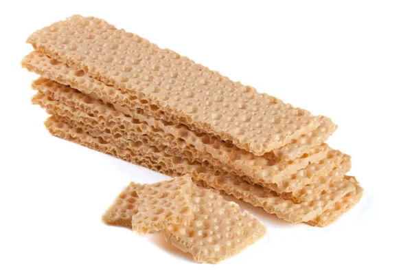 Graan crispbreads geïsoleerd op witte achtergrond — Stockfoto