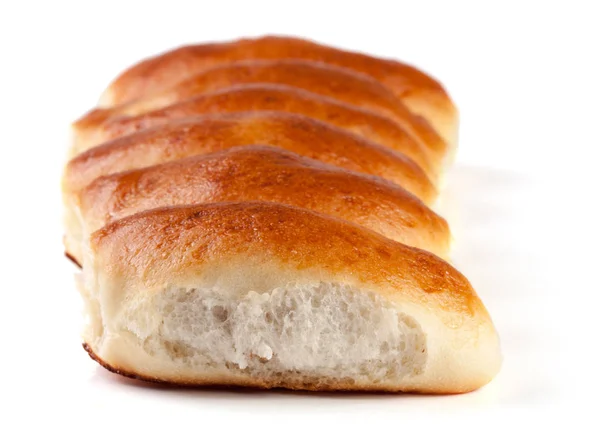 Tortas caseras con repollo aislado sobre fondo blanco —  Fotos de Stock