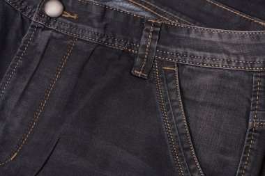 karanlık kot pantolon ön cep yakın çekim