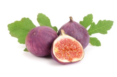 incir meyve ile izole üzerinde beyaz arka plan bırakır