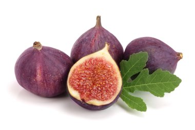 incir meyve ile izole üzerinde beyaz arka plan bırakır