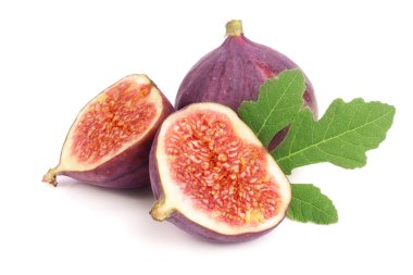 incir meyve ile izole üzerinde beyaz arka plan bırakır