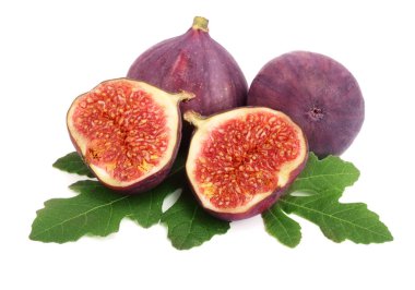 incir meyve ile izole üzerinde beyaz arka plan bırakır