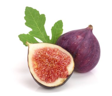 incir meyve ile izole üzerinde beyaz arka plan bırakır