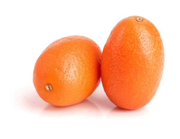 Cumquat or kumquat isolated on white background close up — Stock Photo, Image