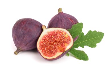 incir meyve ile izole üzerinde beyaz arka plan bırakır