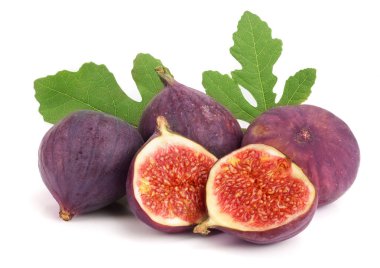 incir meyve ile izole üzerinde beyaz arka plan bırakır