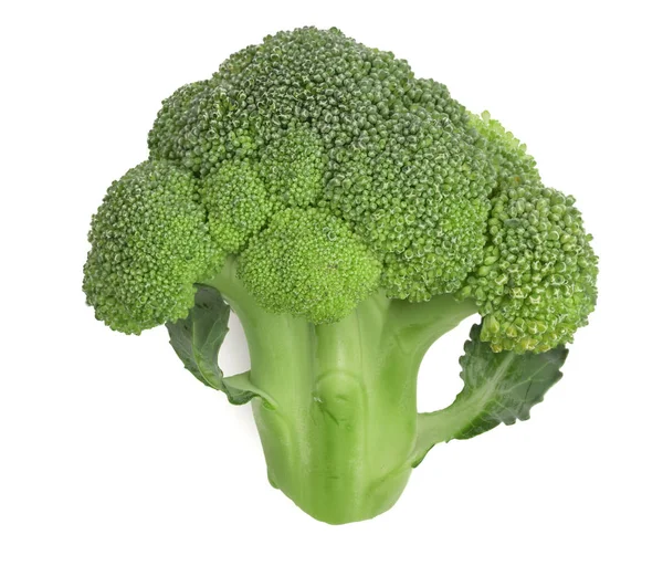 Färsk broccoli isolerad på vit bakgrund närbild — Stockfoto