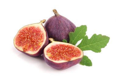 incir meyve ile izole üzerinde beyaz arka plan bırakır