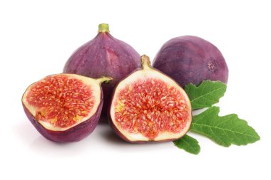 incir meyve ile izole üzerinde beyaz arka plan bırakır