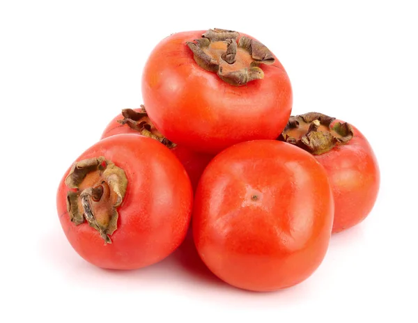 Persimmon fruit isolated on white background close-up — Stock Photo, Image